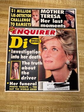 September 23 1997 The National Enquirer Diana Special Report mother Teresa